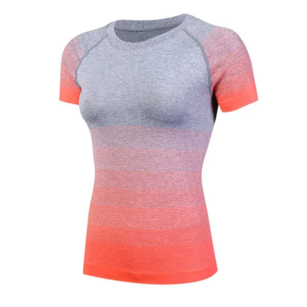 RED SHIRT 2 шт., брендовая одежда для йоги, женский спортивный костюм, спортивная одежда с коротким рукавом, спортивная рубашка для спортзала, фитнеса, Компрессионные Леггинсы, черный комплект для йоги - Цвет: RED SHIRT