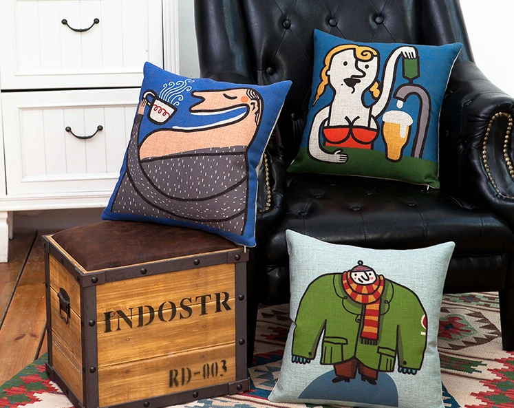 Beaker Girl POP ART подушка Массажер декоративные подушки домашние красочные популярные