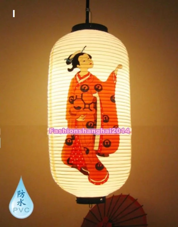 1 шт. ПВХ фонарь Водонепроницаемый подвесной Декор кимоно красота горничная