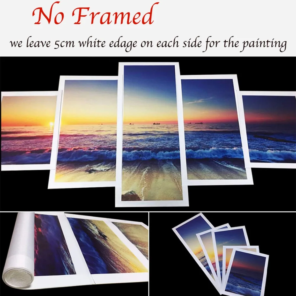 Картина на стену купольный декор холст картина Художественная печать 5 панелей