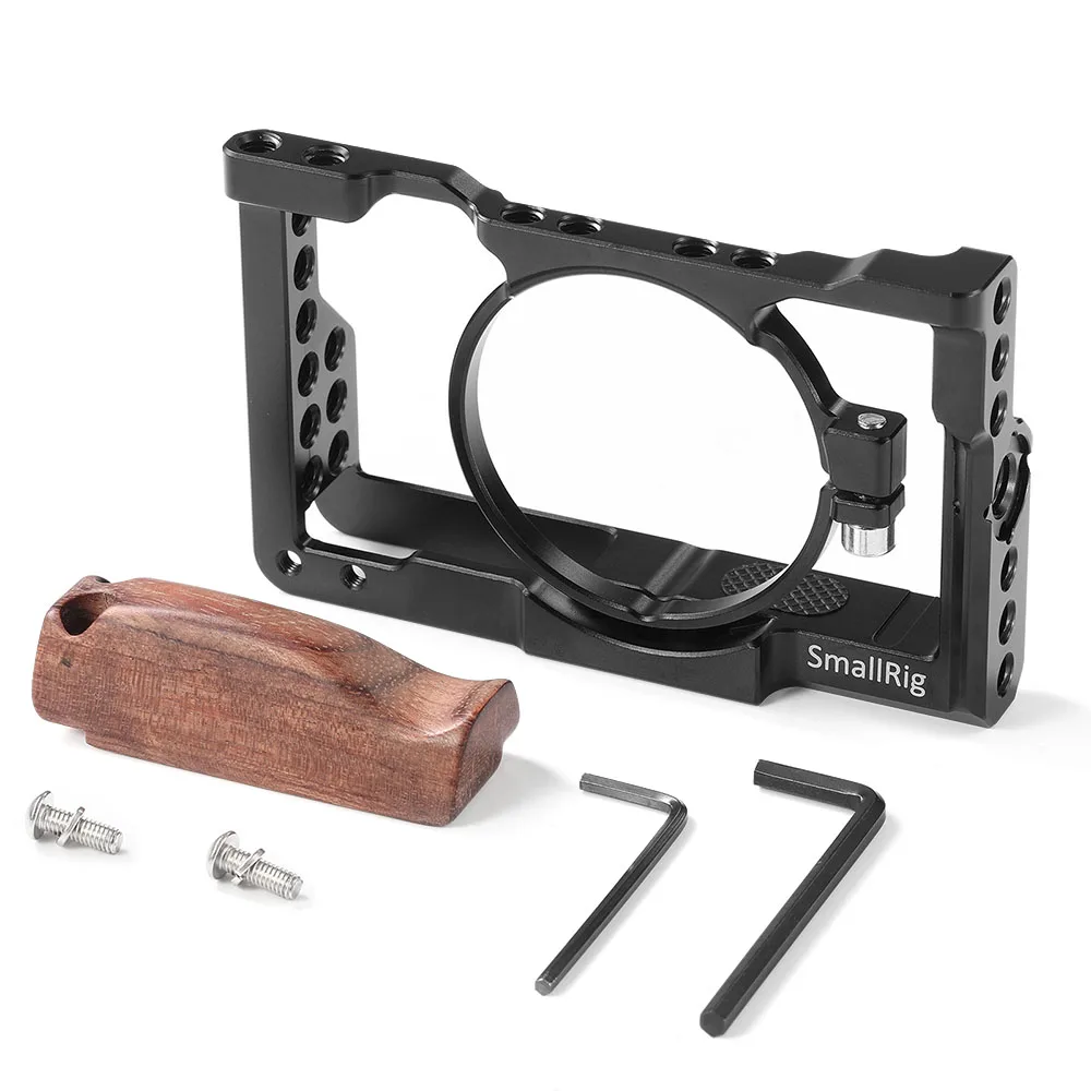 Клетка SmallRig для Sony RX100 VI новейшая модель набор с деревянной ручкой ручка