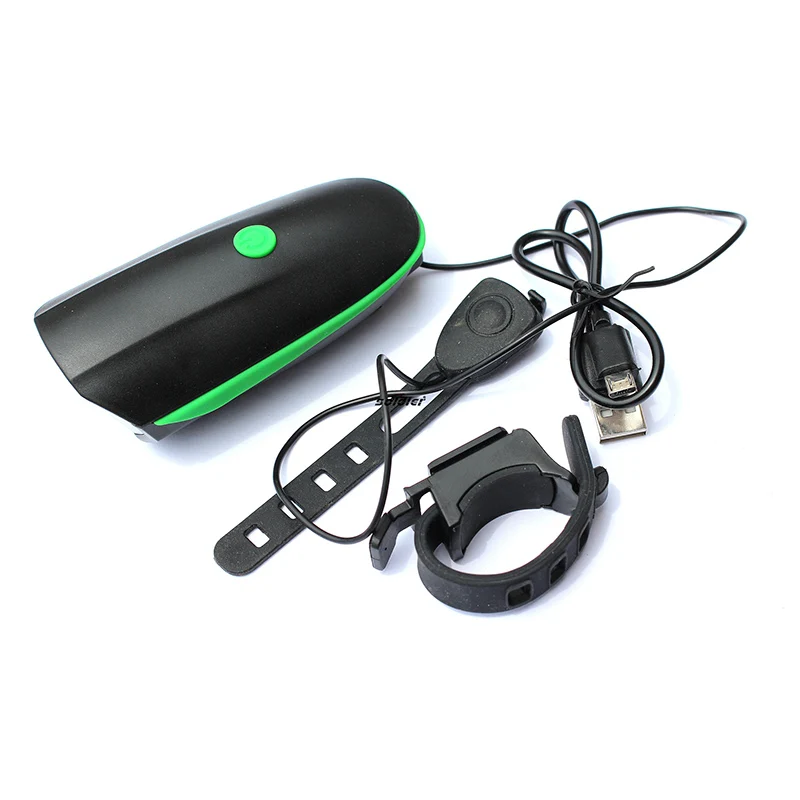 Bicycle Bell USB Charging Flashlight Bike Horn Light Headlight Cycling Multifunction Ultra Bright Electric 120db | Спорт и