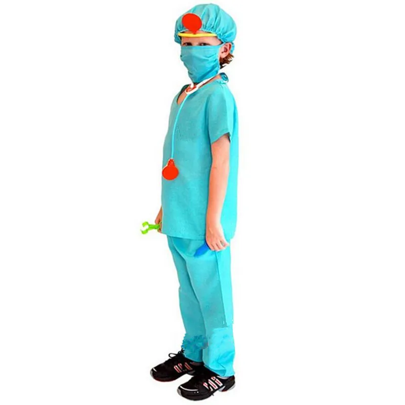 Детский хирургический костюм для косплея доктора детские костюмы сцены