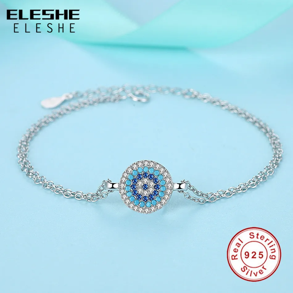 Женский браслет из серебра 100% пробы с синим кристаллом|Гибкие и жесткие браслеты|
