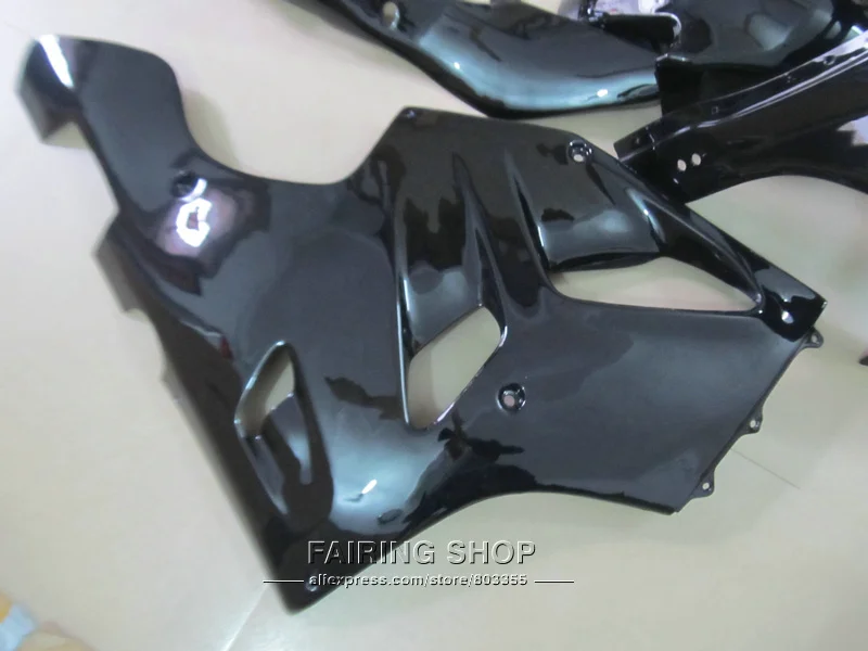 Высококачественный пластиковый комплект обтекателей для Kawasaki ZX6R 94 95 96 97 черный