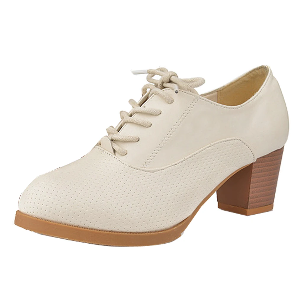 Новинка 2015 года женские Модные Винтажные туфли лодочки на толстом каблуке с