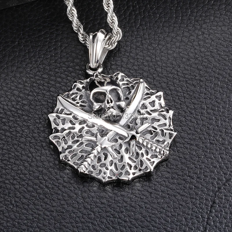 Хип-хоп в стиле панк Мужская Байкерская Подвеска из нержавеющей стали 316L с мачете