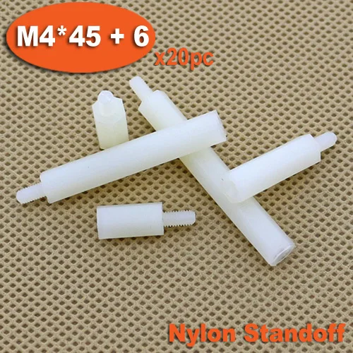 

Шестигранная стойка M4 x 45 мм + 6 мм, 20 шт.
