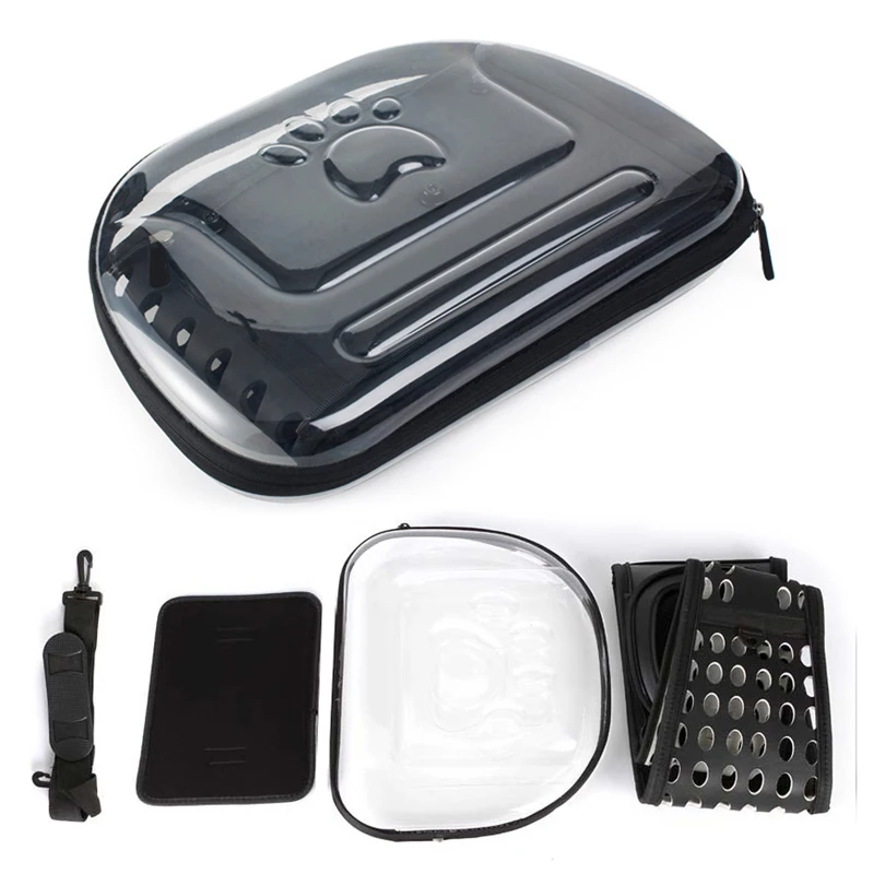 Прозрачная Складная переноска для кошек дорожная сумка маленьких собак щенков