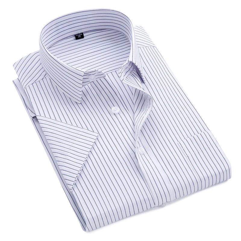 Мужская рубашка с коротким рукавом мужская повседневная в полоску ma Chemise Homme