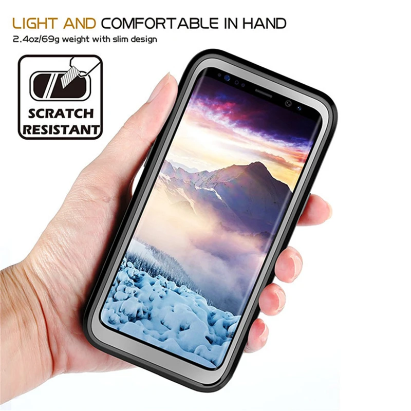 Full-body Protection Rugged Clear Bumper Shockproof Case for Samsung Galaxy S9 S9plus Anti-Scratch Outdoor Sport Coque