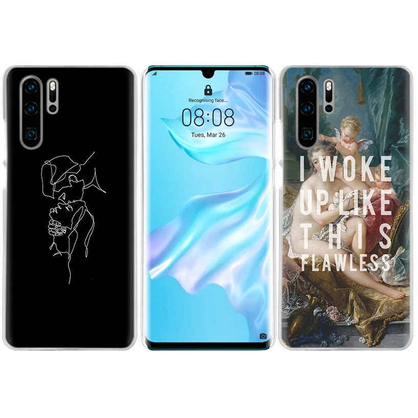 Забавный чехол Mona Lisa для Huawei P20 P30 P Smart 2019 Nova 4 3i P10 P9 P8 Mate 10 20 lite Pro Mini жесткий телефона