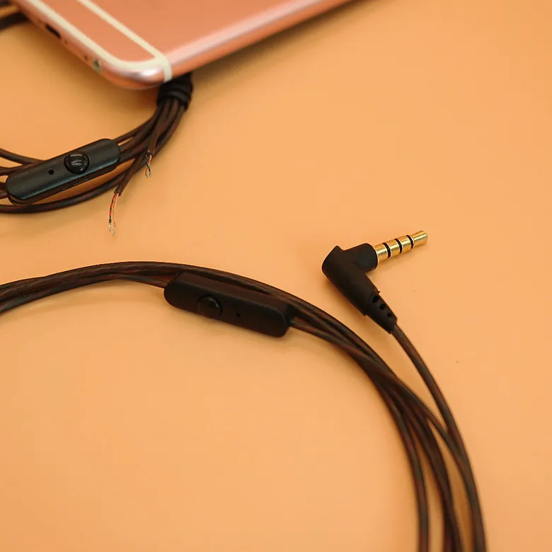 1 шт. 3.5 мм наушники кабель с микрофоном для аудио DIY Замена Ремонт гарнитура