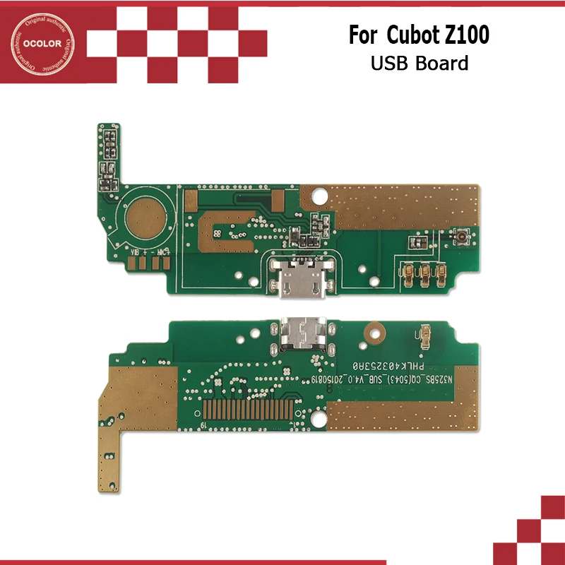 Ocolor для Cubot Z100 MTK6735 4 ядра Главная Плата USB оригинальный plug заряд доска мобильного