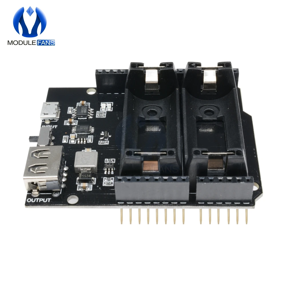 ESP8266 ESP32 2 Двойной 16340 перезаряжаемый литиевый аккумулятор зарядное устройство