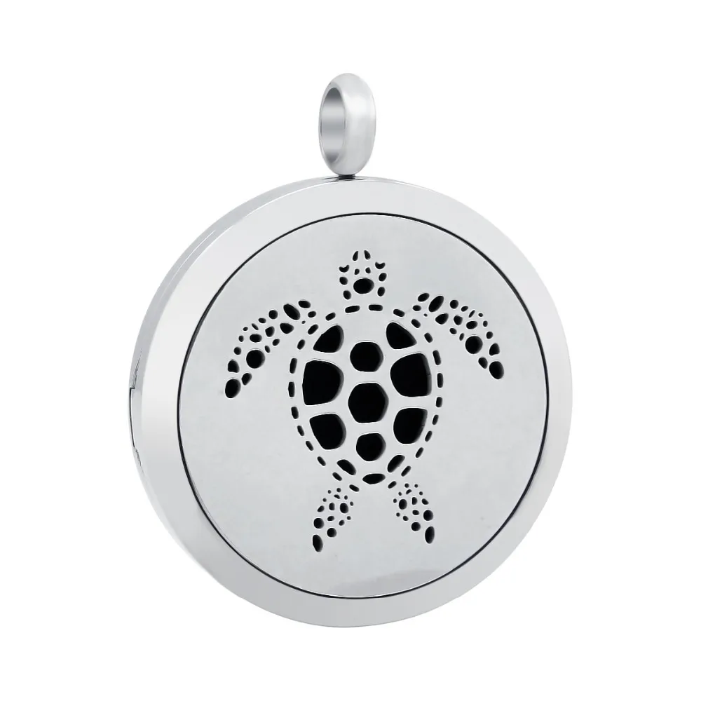 aromatherapy essential oil diffuser necklace flower decorative design silver link chain tortoiseshell jewelry for men's women |