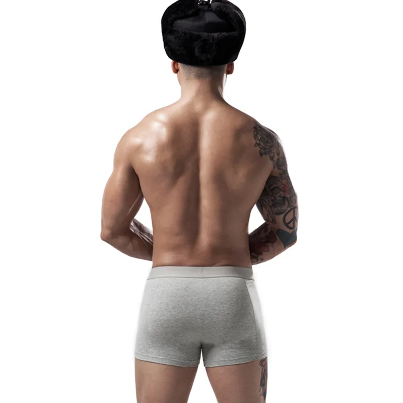 4 шт./лот мужские боксеры шорты хлопковое нижнее белье трусы Boxeur Homme de marque Coton