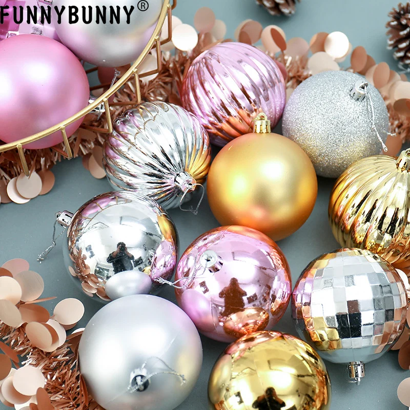FUNNYBUNNY 34 шт Набор рождественских шаров 4 см рождественские украшения елочные украшения шаровые шары елочные шары