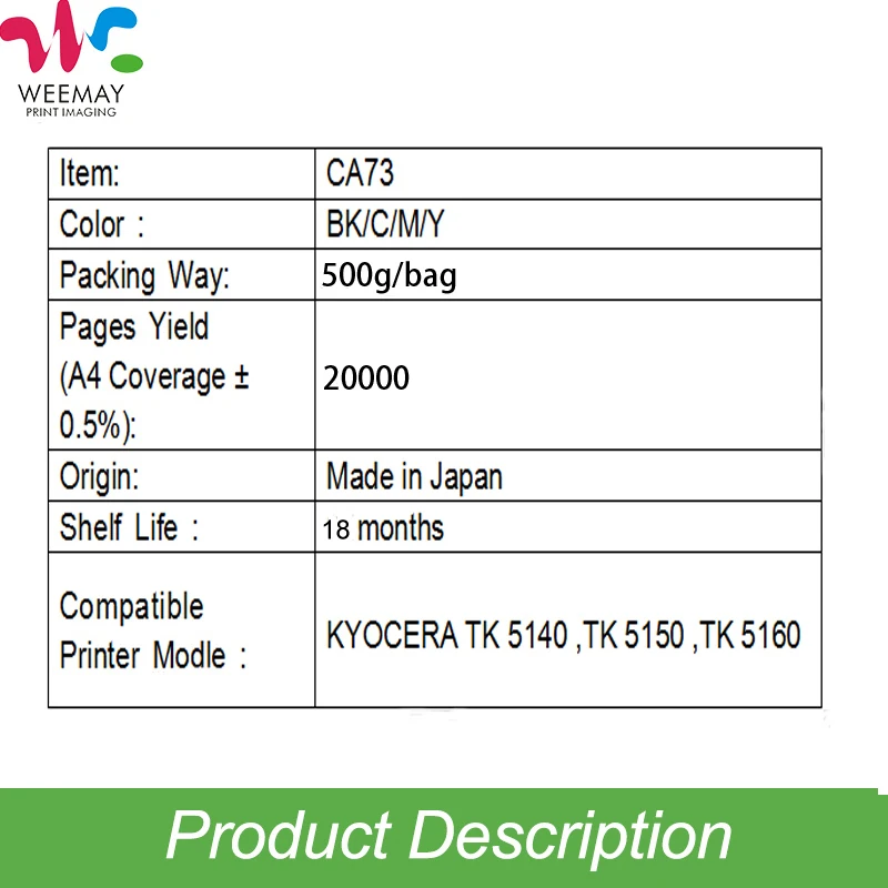 500 г/пакет тонер порошок для KYOCERA TK 5140 5150 5160 лазерный порошок|toner powder|laser toner powderlaser |