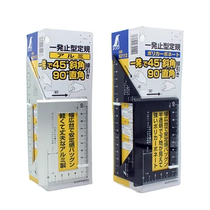 Высококачественный деревообрабатывающий инструмент, японский алюминиевый сплав или пластик, многофункциональный квадрат 45 градусов 90 градусов линейка