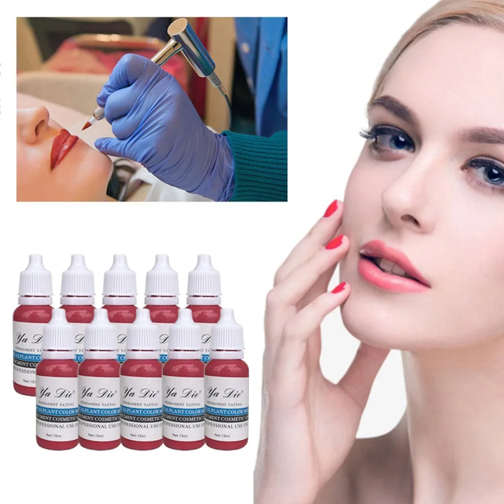 7 цветов Перманентная помада для бровей микроблейдинг пигменты краски татуажа