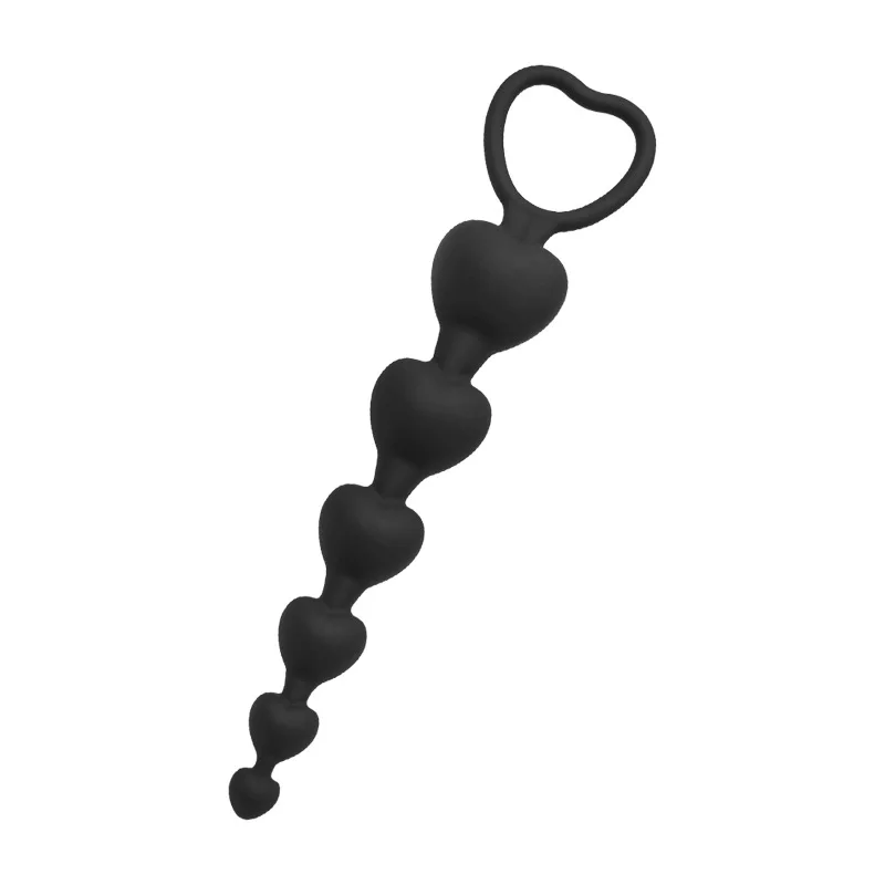Heart-Shaped Anal Beads Silicone Butt Plug Vaginal Balls Prostate Massager Pull G Spot Stimulate Sex |