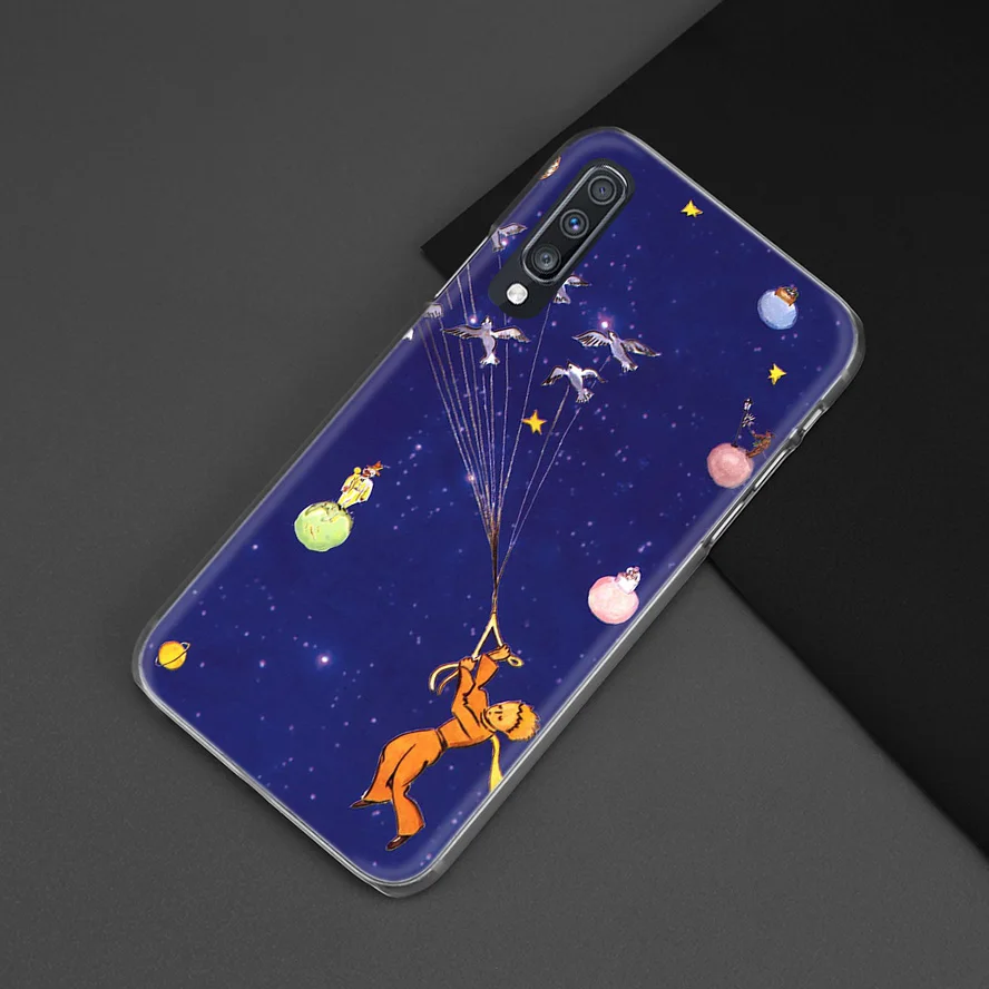 С принтом «Маленький принц», чехол с лисой для samsung Galaxy A50 A70 A20e A40 A30 A20 A10 A8 A6 плюс A9 A7 Жесткий Прозрачный поликарбонатный чехол для телефона чехол