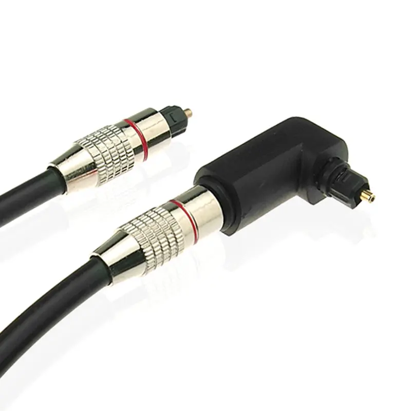 Male to Female Optical Digital Audio Converter Adapter with 90 Degree Right Angle 360 Swivel for Toslink Jack LSMK99 |