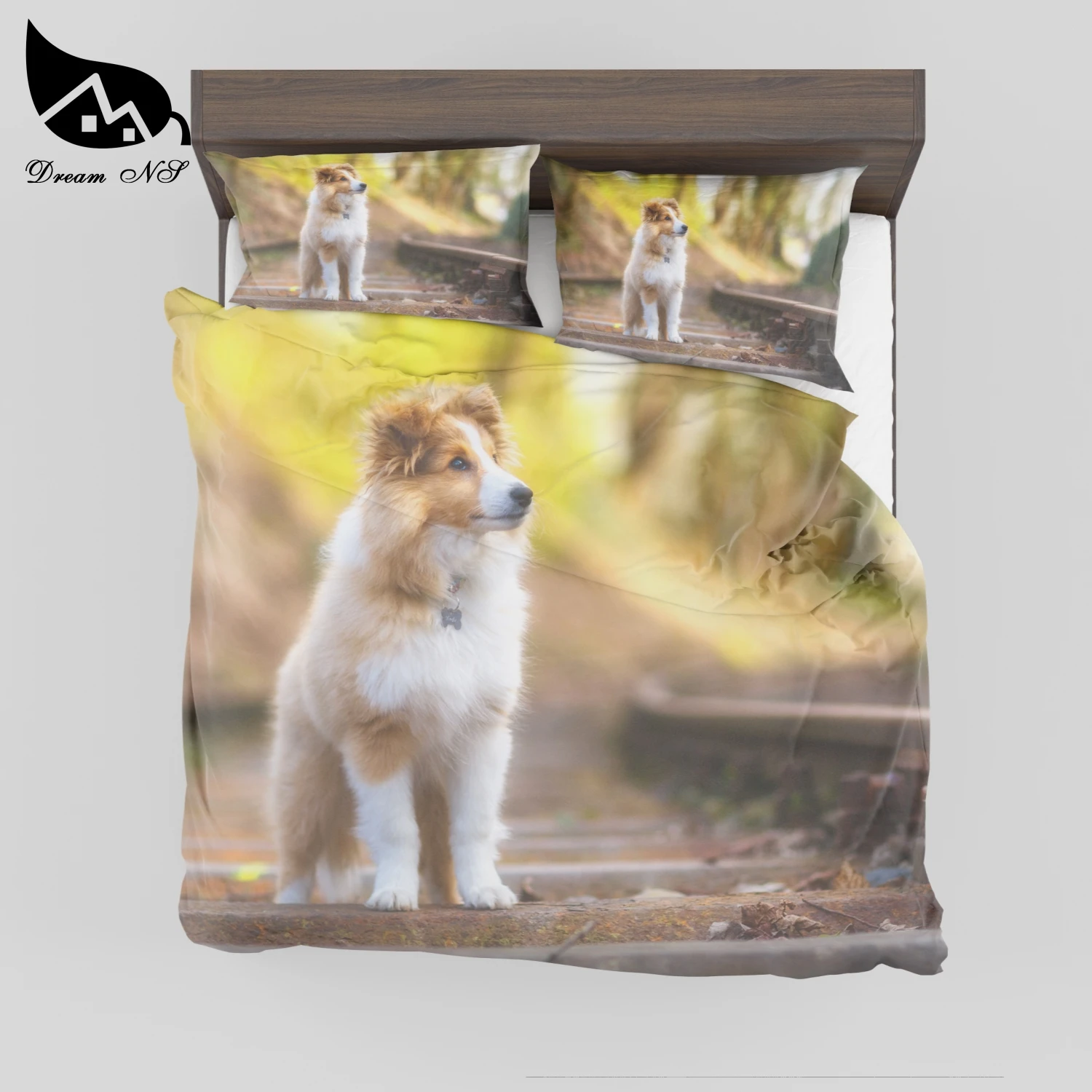 

Dream NS 3D-effect Bedroom textile products High definition photo print cute little dog Dekbedovertrek SMY41