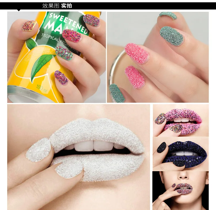 12 цветов 3D металлическая Икра для дизайна ногтей Французский акриловый