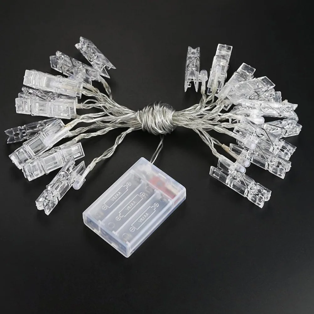 LED Clip Light String Fairy Lights Snowflake Xmas Tree Christmas Home Decor | Лампы и освещение