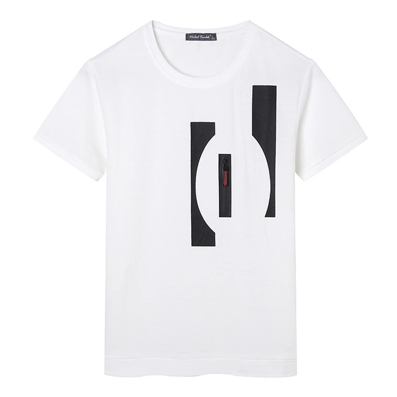 Мужская футболка 2017 Лето высокое качество стиль хип-хоп мужские на молнии Slim