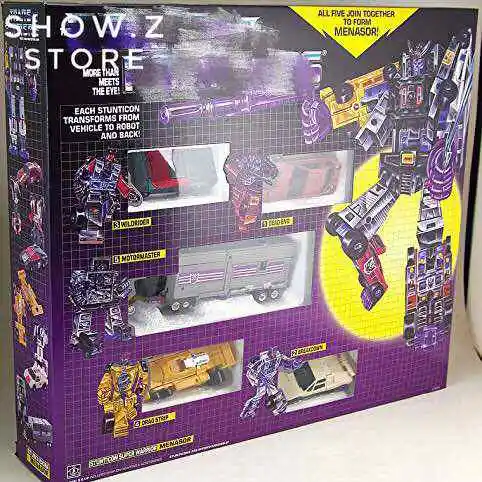 [Лидер продаж] [Show. Z Store] 4 е вечерние фигурки G1 Menasor Stunticons 5 фигурок трансформация