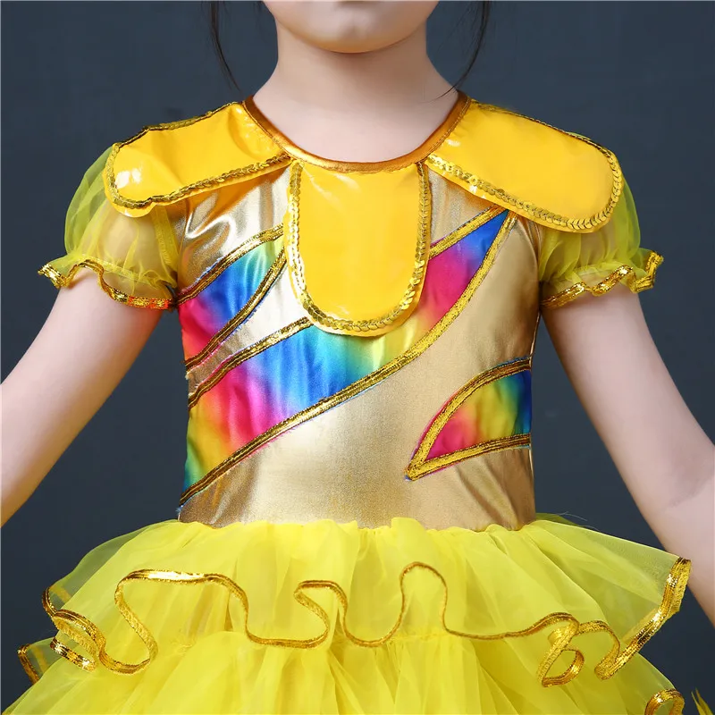 Комплект из 3 предметов китайские детские жёлтый Подсолнух одежда для