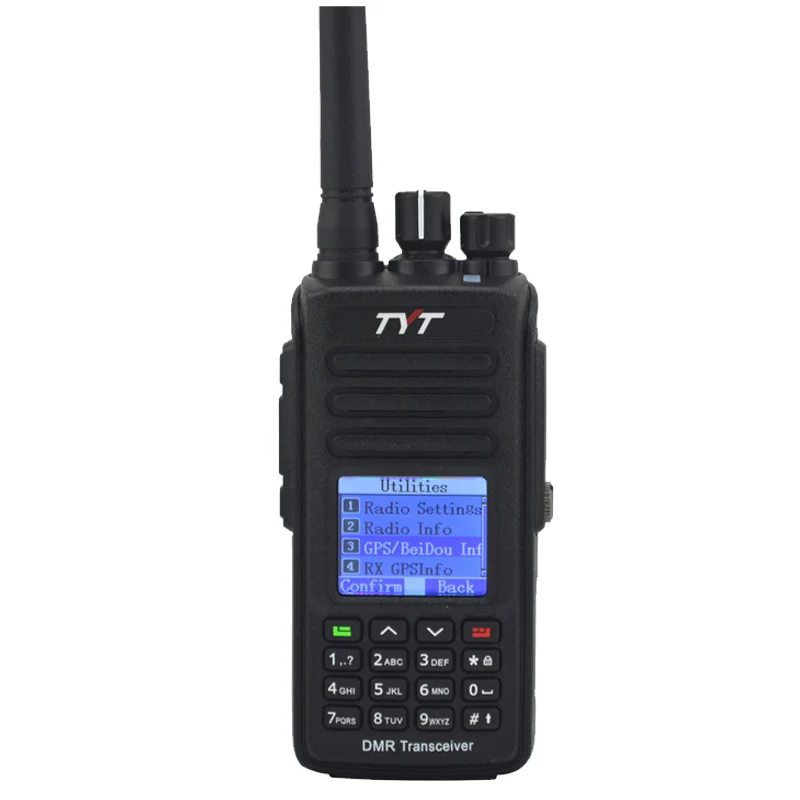 TYT Walkie Talkie MD-390 VHF + GPS DMR IP67 водонепроницаемая Двусторонняя радиосвязь с свободным