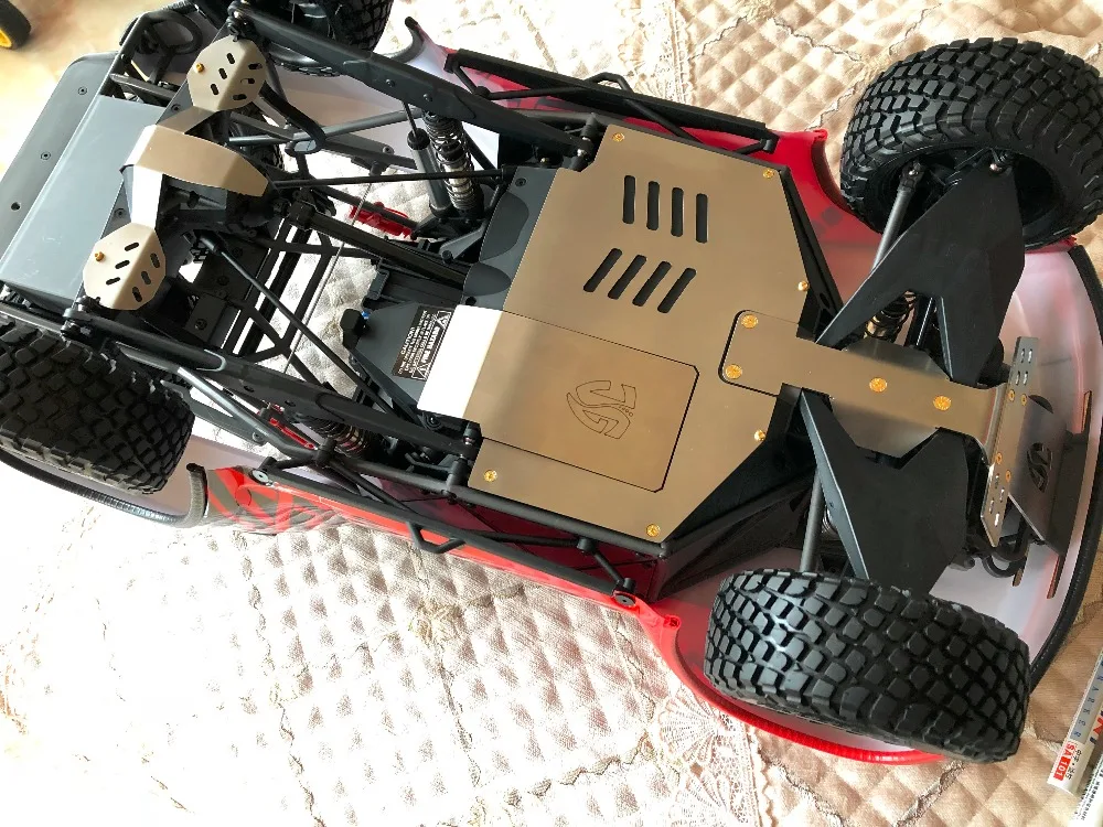 Бронированная противоскользящая пластина из нержавеющей стали для Traxxas UDR