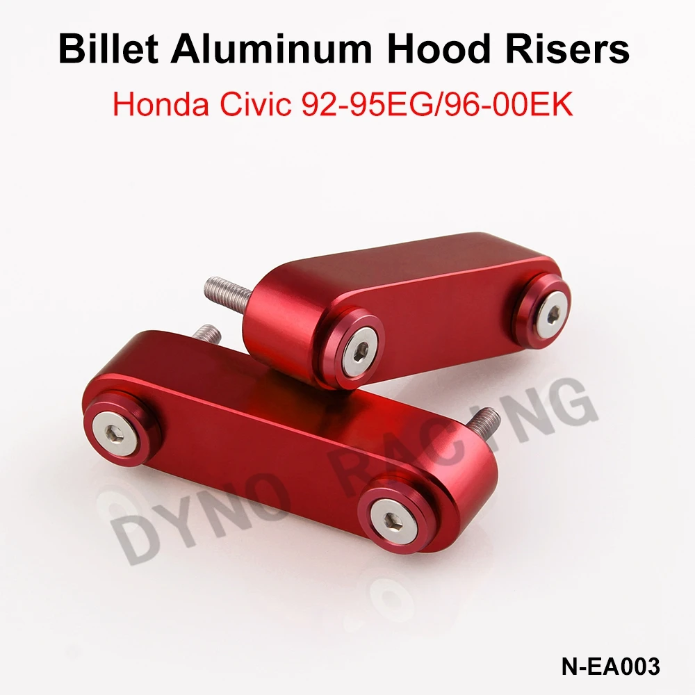 Заготовка алюминиевых стояков капота для honda с 4 шт крыла шайбы логотипом EA003|hood
