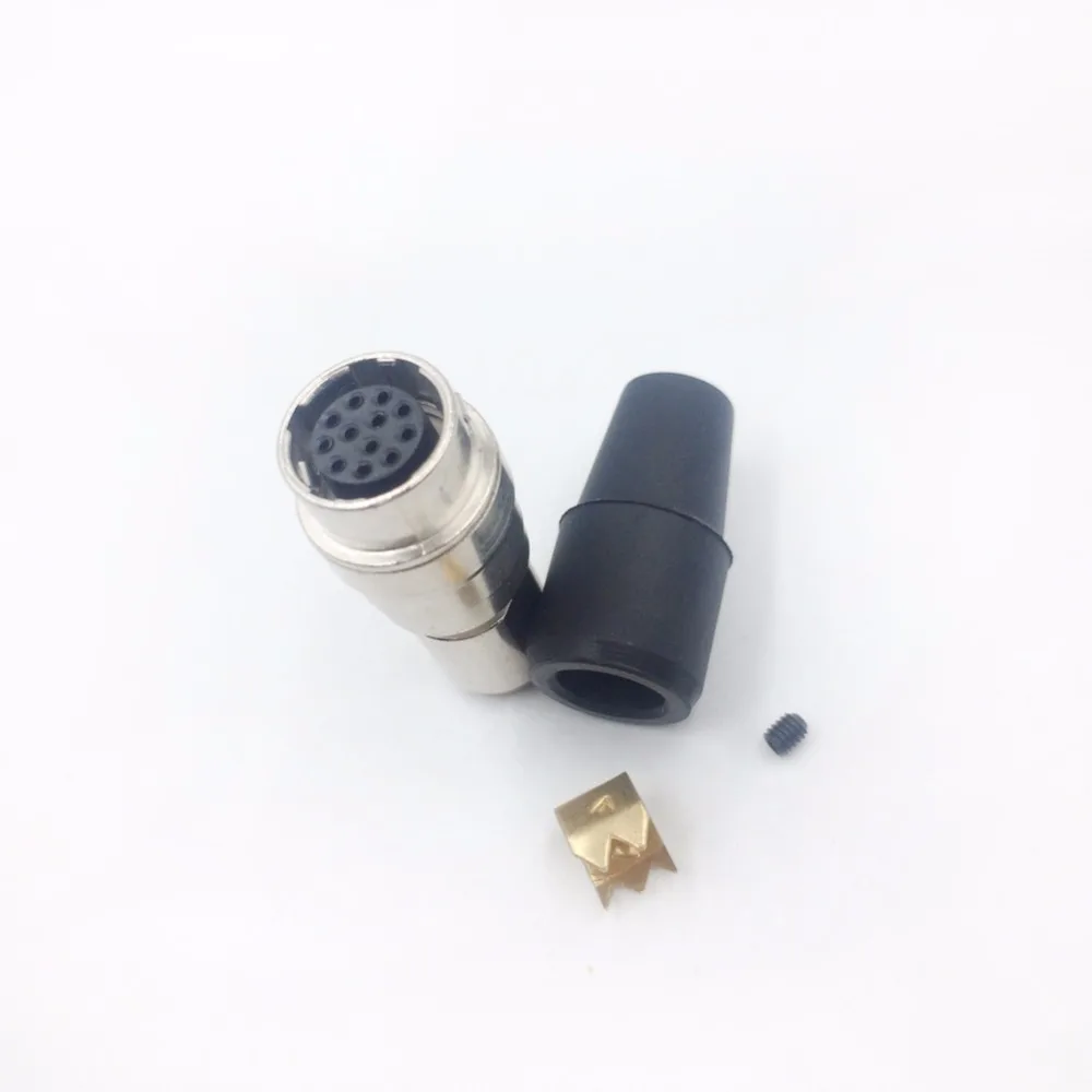 Металлический круглый разъем Hirose 4 6 10 12 штырьков Женский Разъем питания для