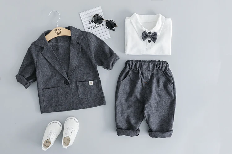 0-3a half boys suits 5-8months 1 babies pure cotton autumn children's baby clothes kids fashion clothing enfant | Детская одежда и