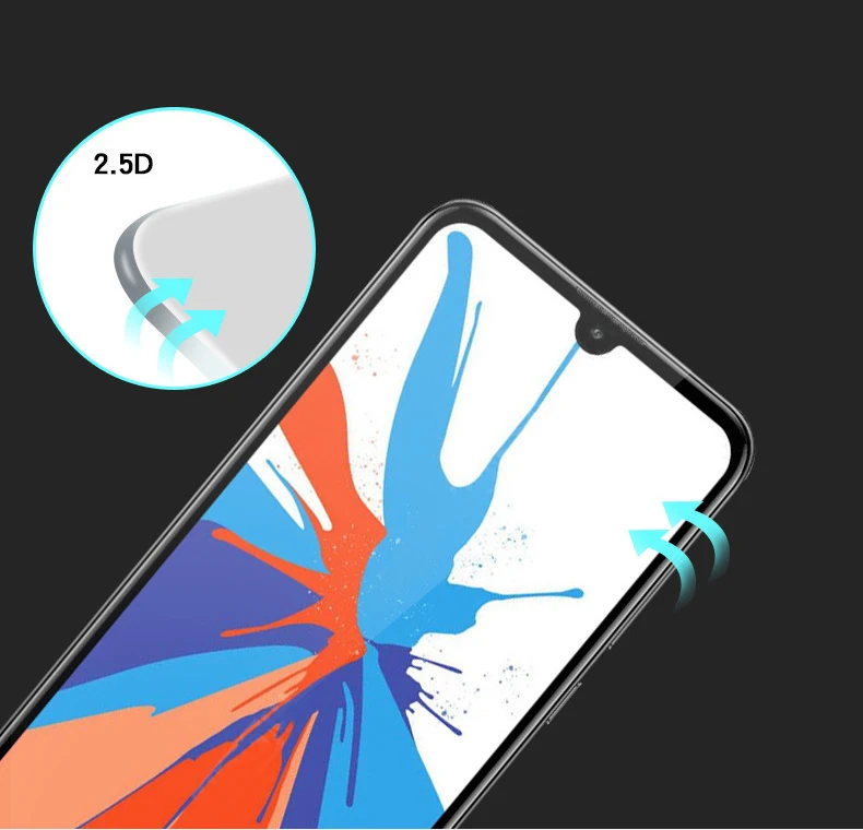 9H полное покрытие экрана протектор Закаленное стекло для Xiaomi Redmi 7 полный клей