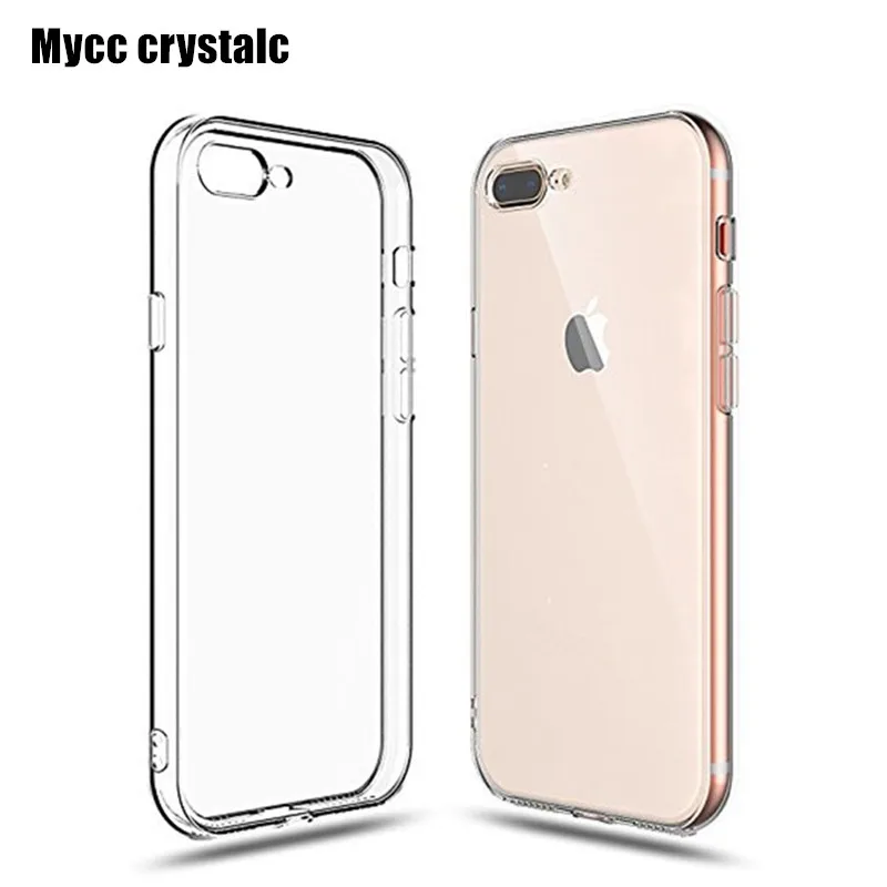 Для iPhone X 8 7 6s 6 Plus 5 5S SE 5c 4 4S чехол из ТПУ защитный для камеры кристально прозрачный