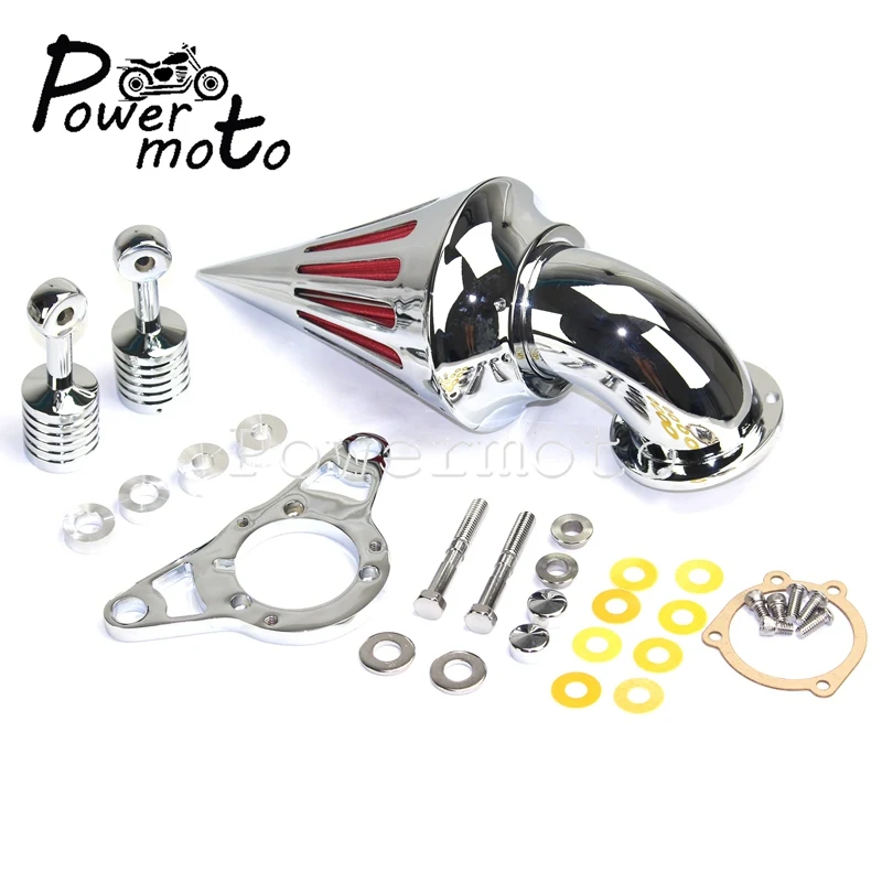 МОТОЦИКЛ хром Спайк Воздушный фильтр комплект Воздухоочиститель для Harley Softail Dyna