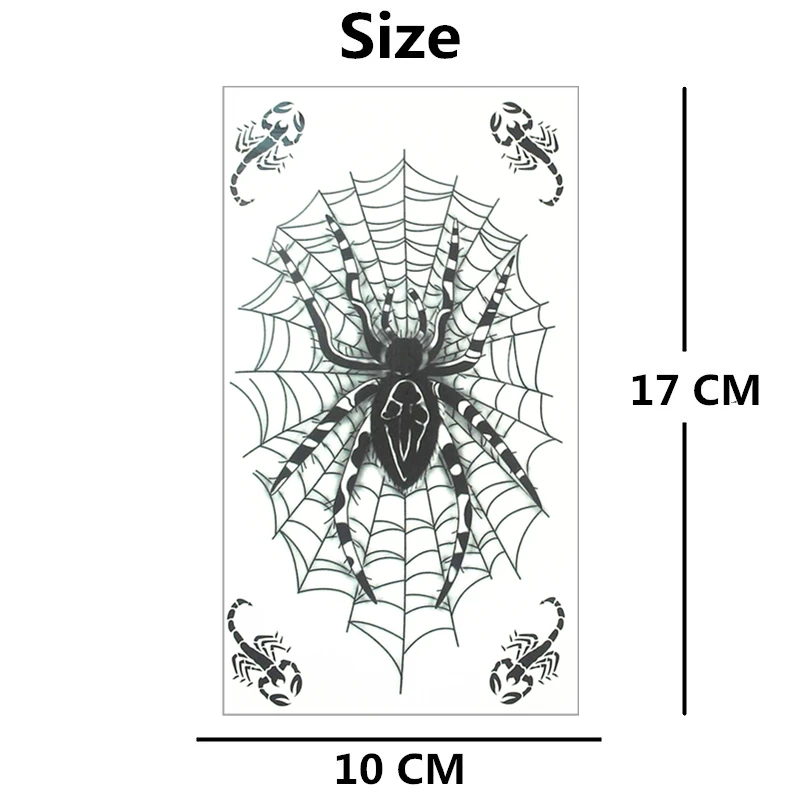Nu-TATY Spider Web разрабатывает Временные татуировки для боди-арта наклейки татуировок