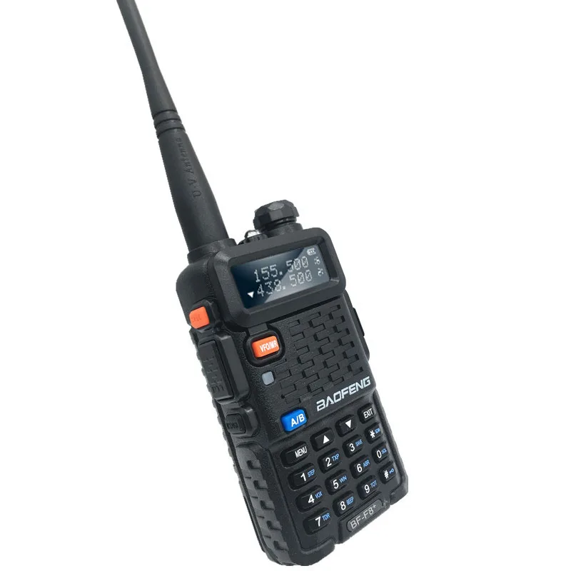 Портативная рация Baofeng BF F8 Plus UHF/VHF радиостанция 10 км с PTT наушниками портативная
