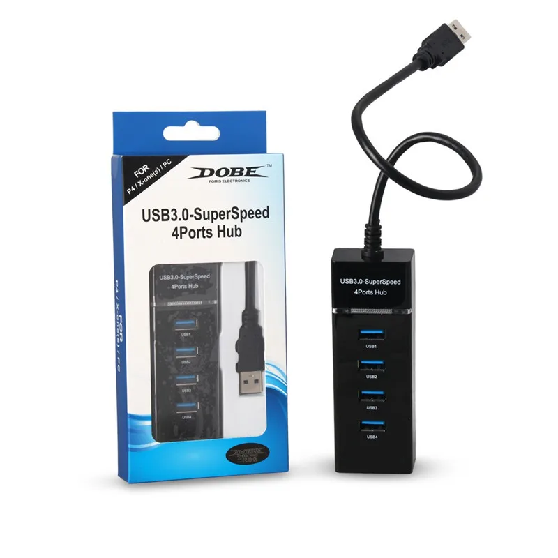PS4 тонкий Pro usb-хаб 4-Порты и разъёмы USB 3 0 концентратор высокой Скорость