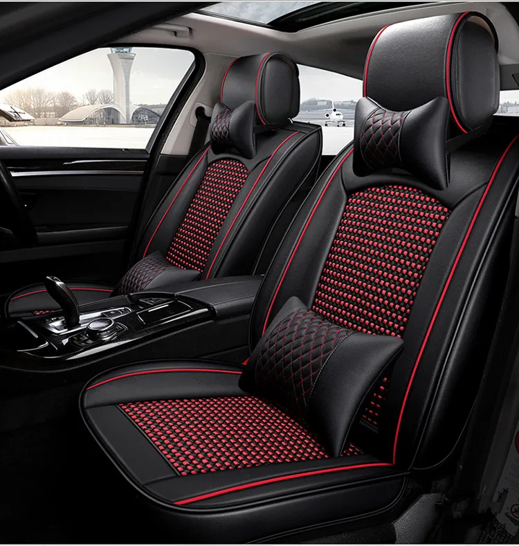 Хорошее качество! Полный комплект чехлов на сиденья автомобиля для Mitsubishi Pajero Sport 5