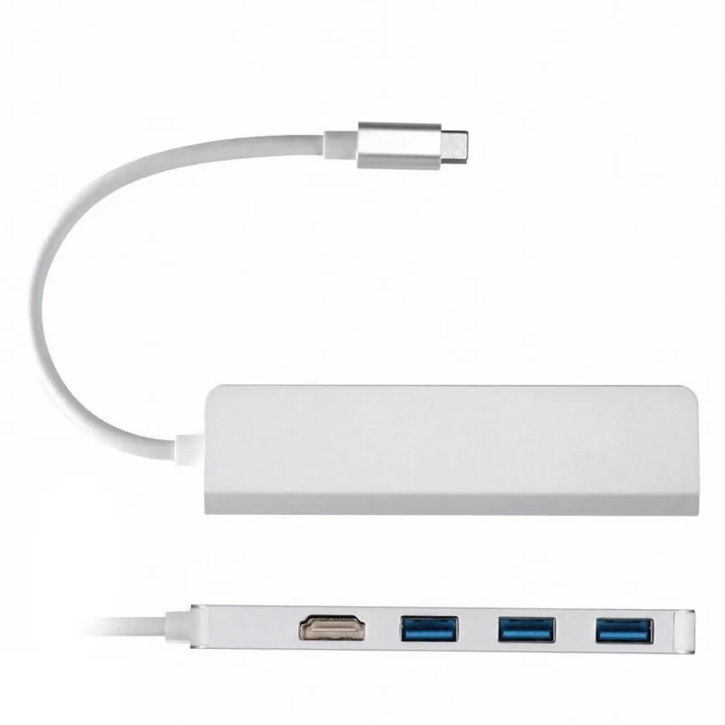 USB 3.0 Type C на 4K HDMI + 3 порта 1 концентратор адаптер конвертер до 5 Гбит/с скорость для