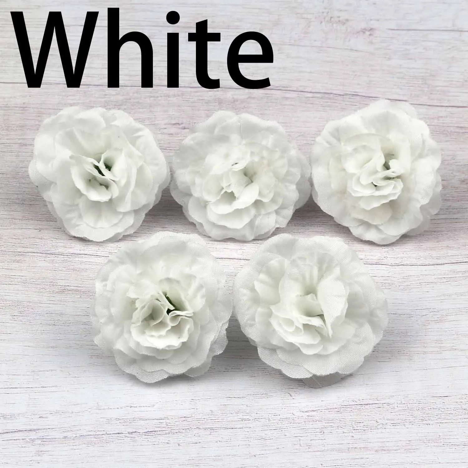 White 36 шт. 4 см мини бутоны роз Искусственные Шелковые Цветы вечерние свадебные украшения дома Multi цвет доступны - Цвет: White