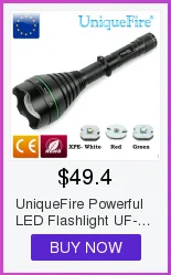 UniqueFire 1508 T50 мощный фонарь с ИК 850nm светодиодные лампы Тактический масштабирующий фонарик+ крепление для прицела для 18650 батареи
