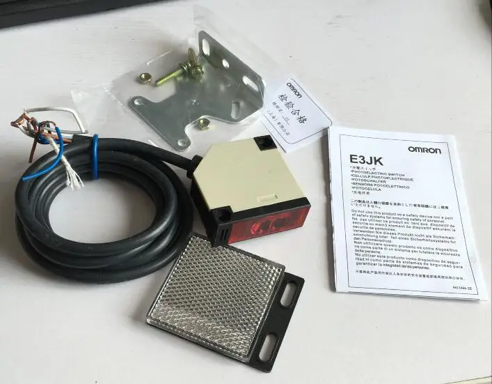 E3JK-R4M1 DC12-24V/AC90-240V световозвращающий фотоэлектрический датчик переключатель приближения 2 м кабель